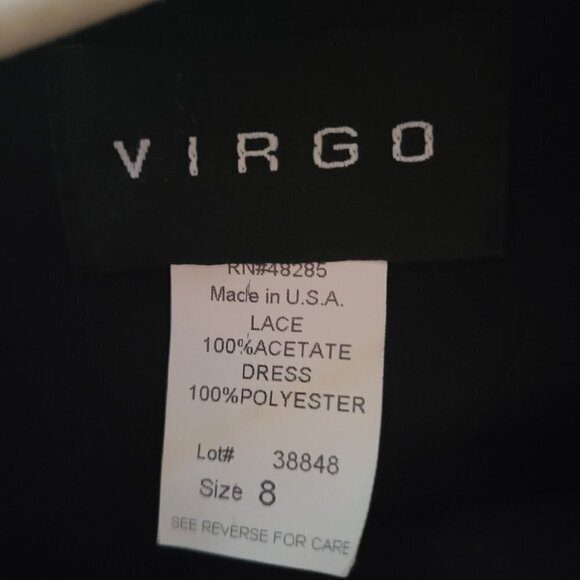 Virgo Dress Sleeveless Maxi 8 Black - Picture 3 of 3